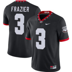 Nate Frazier Georgia Bulldogs Football Black 1980 Throwback Jersey - All Stitched