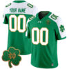 Custom Notre Dame Fighting Irish Football Alternate Green Vapor F.U.S.E Limited Jersey - All Stitched