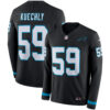 Cam Newton Carolina Panthers Black Therma Long Sleeve Jersey - All Stitched