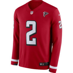 Alternative view of Matt Ryan Atlanta Falcons Red Therma Long Sleeve Jersey - All Stitched