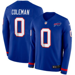 Keon Coleman Buffalo Bills Royal Therma Long Sleeve Jersey - All Stitched