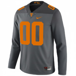 Alternative view of Custom Tennessee Volunteers Football Smokey Grey Therma Long Sleeve Jersey - All Stitched