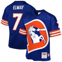 John Elway Royal Denver Broncos 1998 Throwback Fashion Jersey - All Stitched
