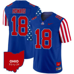 Julian Sayin Ohio State Buckeyes Football Royal American Style Limited Jersey - All Stitched
