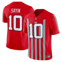 Julian Sayin Ohio State Buckeyes Football Scarlet Throwback Vapor F.U.S.E Limited Jersey - All Stitched