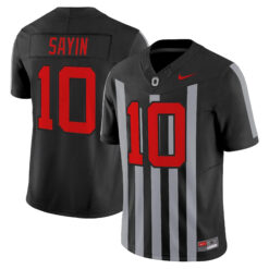 Julian Sayin Ohio State Buckeyes Football Black Throwback Vapor F.U.S.E Limited Jersey - All Stitched