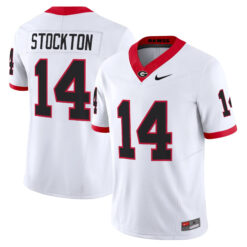 Gunner Stockton Georgia Bulldogs Football White Vapor F.U.S.E Limited Jersey - All Stitched
