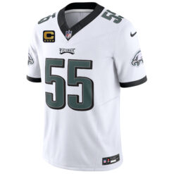Alternative view of Brandon Graham Philadelphia Eagles Captain Patch White Vapor F.U.S.E Limited Jersey - All Stitched