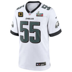 Alternative view of Brandon Graham Philadelphia Eagles Super Bowl LVII White Game Jersey - All Stitched