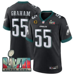 Brandon Graham Philadelphia Eagles Super Bowl LVII Black Game Jersey - All Stitched