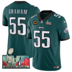 Brandon Graham Philadelphia Eagles Super Bowl LVII Midnight Green Vapor F.U.S.E Limited Jersey - All Stitched