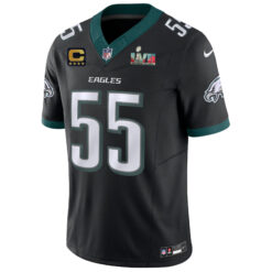 Alternative view of Brandon Graham Philadelphia Eagles Super Bowl LVII Black Vapor F.U.S.E Limited Jersey - All Stitched