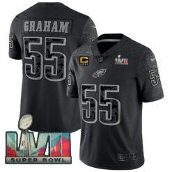 Brandon Graham Philadelphia Eagles Super Bowl LVII Black RFLCTV Limited Jersey - All Stitched
