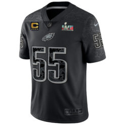 Alternative view of Brandon Graham Philadelphia Eagles Super Bowl LVII Black RFLCTV Limited Jersey - All Stitched
