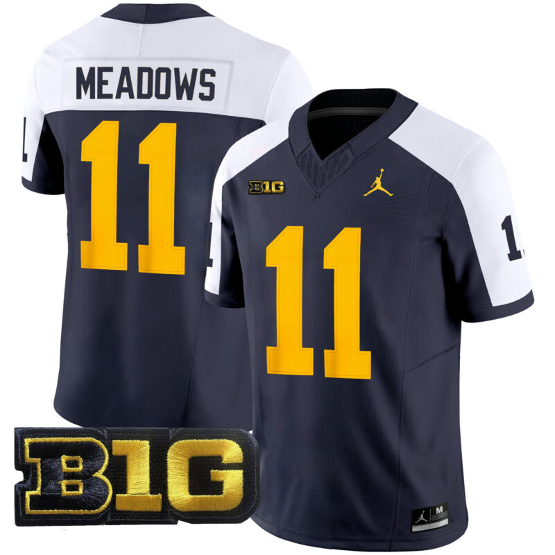 Michigan Wolverines Football Carter Meadows Jersey - SportLegendFolk