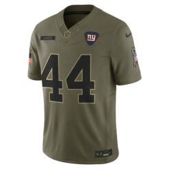 Alternative view of Cam Skattebo New York Giants 2025 Olive Salute To Service Limited Jersey - All Stitched