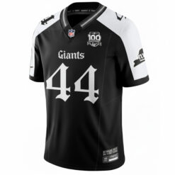 Alternative view of Cam Skattebo New York Giants Alternate Black Gothic Theme Limited Jersey - All Stitched