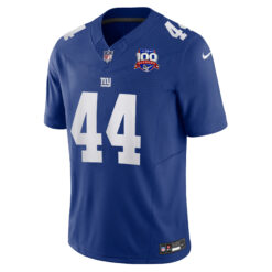 Alternative view of Cam Skattebo New York Giants 100th Season Anniversary Royal Vapor F.U.S.E Limited Jersey - All Stitched