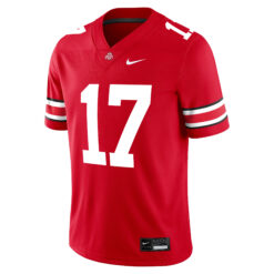 Alternative view of Carnell Tate Ohio State Buckeyes Football Scarlet Game Jersey - All Stitched