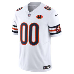 Alternative view of Custom Chicago Bears Honor Virginia Halas McCaskey White Vapor F.U.S.E Limited Jersey - All Stitched