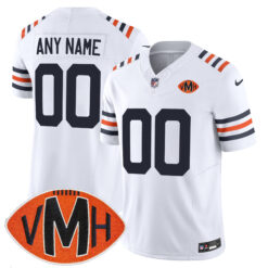 Custom Chicago Bears Honor Virginia Halas McCaskey Alternate Navy Vapor F.U.S.E Limited Jersey - All Stitched