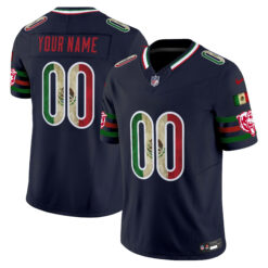 Custom Chicago Bears Mexico Navy Vapor F.U.S.E Limited Jersey - All Stitched