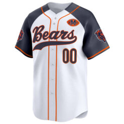 Alternative view of Custom Chicago Bears Honor Virginia Halas McCaskey Alternate Navy Baseball Limited Jersey - All Stitched