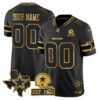 Custom Dallas Cowboys Est 1960 Texas Patch Black Gold Limited Jersey - All Stitched