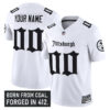 Custom Pittsburgh Steelers Gothic Steel City White Vapor F.U.S.E Limited Jersey - All Stitched