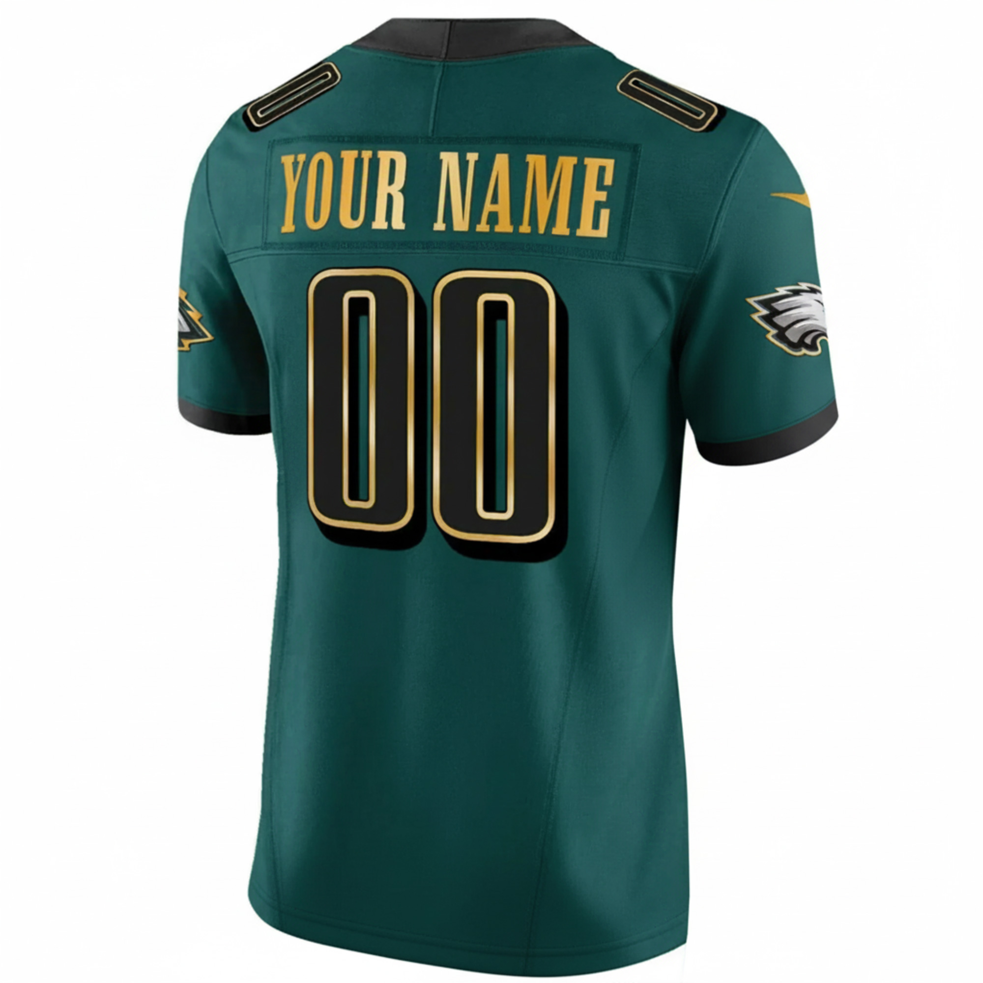 Custom Philadelphia Eagles 2024 NFC East Division Champions Midnight Green Gold Trim Vapor F.U.S.E Limited Jersey - All Stitched - Image 3
