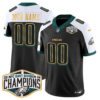 Custom Philadelphia Eagles 2024 NFC East Division Champions Black Alternate Gold Trim Vapor F.U.S.E Limited Jersey - All Stitched