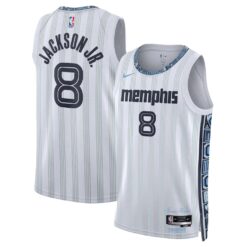 Jaren Jackson Jr Memphis Grizzlies Grey 2025/26 City Edition Jersey - All Stitched