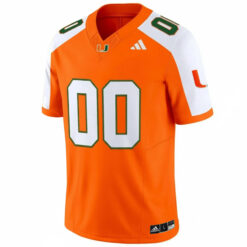Alternative view of Custom Miami Hurricanes Football 2025 Goodyear Cotton Bowl Orange Alternate Limited Jersey - All Stitched