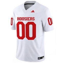 Alternative view of Custom Indiana Hoosiers Football White Vapor F.U.S.E Limited Jersey - All Stitched