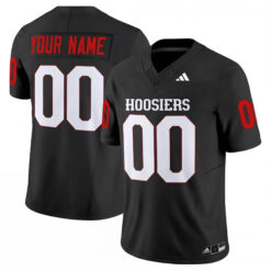 Custom Indiana Hoosiers Football Black Vapor F.U.S.E Limited Jersey - All Stitched