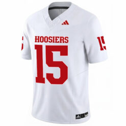 Alternative view of Fernando Mendoza Indiana Hoosiers Football White Vapor F.U.S.E Limited Jersey - All Stitched