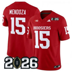 Fernando Mendoza Indiana Hoosiers Football 2026 CFP Crimson Vapor F.U.S.E Limited Jersey - All Stitched