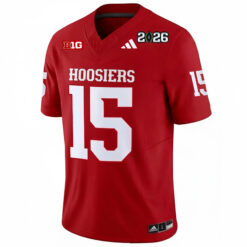 Alternative view of Fernando Mendoza Indiana Hoosiers Football 2026 CFP Crimson Vapor F.U.S.E Limited Jersey - All Stitched