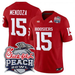 Fernando Mendoza Indiana Hoosiers Football Peach Bowl Crimson Vapor F.U.S.E Limited Jersey - All Stitched