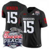 Fernando Mendoza Indiana Hoosiers Football Peach Bowl Black Vapor F.U.S.E Limited Jersey - All Stitched