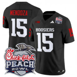 Fernando Mendoza Indiana Hoosiers Football Peach Bowl Black Vapor F.U.S.E Limited Jersey - All Stitched