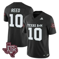Marcel Reed Texas A&M Aggies Football Black Alternate Jersey - All Stitched