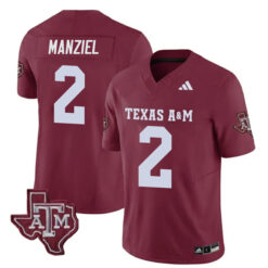 Johnny Manziel Texas A&M Aggies Football Maroon Home Jersey - All Stitched