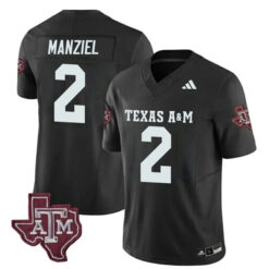 Johnny Manziel Texas A&M Aggies Football Black Alternate Jersey - All Stitched