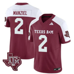 Johnny Manziel Texas A&M Aggies Football Alternate Maroon Jersey - All Stitched
