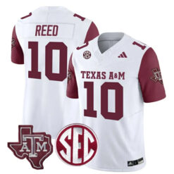 Marcel Reed Texas A&M Aggies Football Alternate Black Jersey w/ SEC Patch - All Stitched