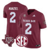 Johnny Manziel Texas A&M Aggies Football Maroon Home Jersey w/ SEC Patch - All Stitched