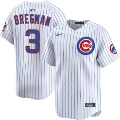 Alex Bregman Chicago Cubs White Home Limited Jersey - All Stitched