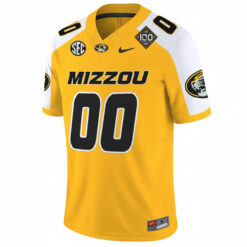 Alternative view of Custom Missouri Tigers Football 100th Stadium Anniversary Gold Alternate Vapor F.U.S.E Limited Jersey - All Stitched