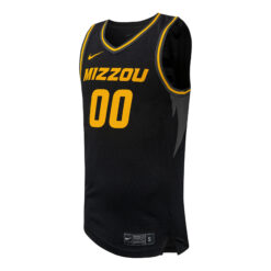 Alternative view of Custom Missouri Tigers Basketball Black Away Jersey - All Stitched